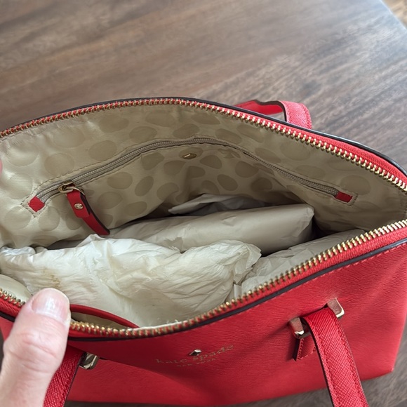 Handbag by Kate Spade, color- red, condition-excellent - Picture 6 of 6